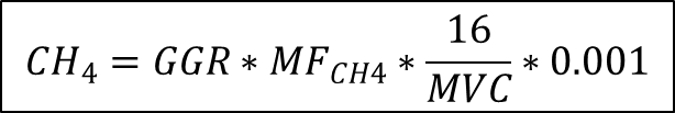 Equation Y-23 alt: Annual CH4 Emissions from Storage Tanks That Process Unstabilized Crude Oil (Alternative Method)